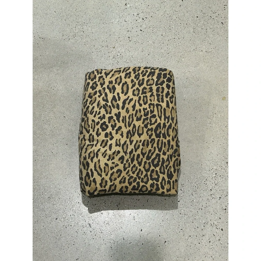 Vintage Ralph Lauren Aragon Leopard King fitted sheet 100% Cotton TLC Condition